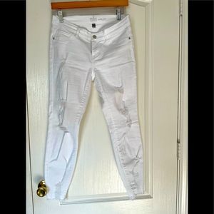 Soho white distressed Jeggings